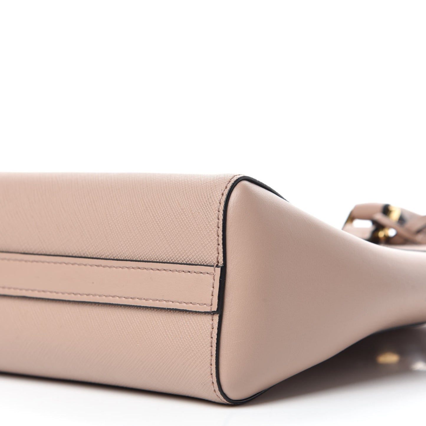 Saffiano Soft Calfskin Small Zippered Tote Cipria