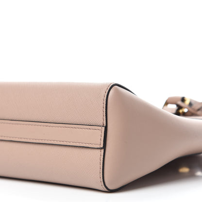 Prada Saffiano Soft Calfskin Small Zippered Tote Cipria 7 of 11