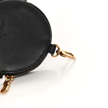 Louis Vuitton Calfskin New Wave Multi Pochette Round Coin Purse Black 7 of 7