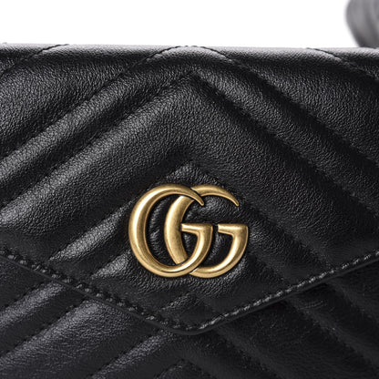 Gucci Calfskin Matelasse GG Marmont 2.0 Multi Belt Bag 85 34 Black 11 of 17