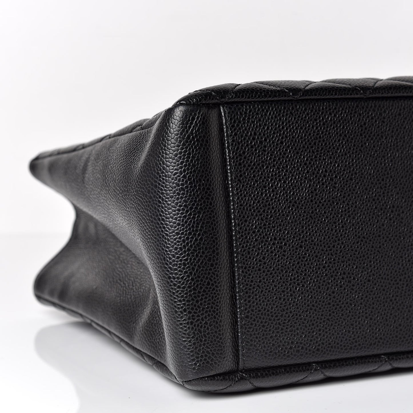 Caviar Quilted Grand Shopping Tote GST Black