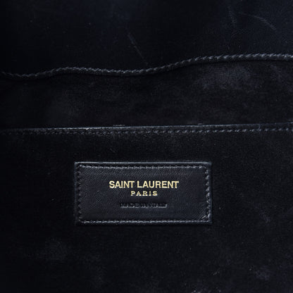 Saint Laurent Calfskin Large Emmanuelle Bucket Bag Black 11 of 13