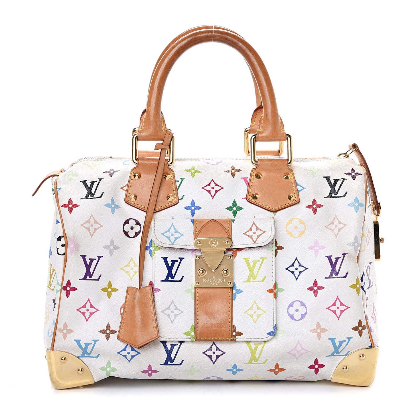 Monogram Multicolor Speedy 30 White