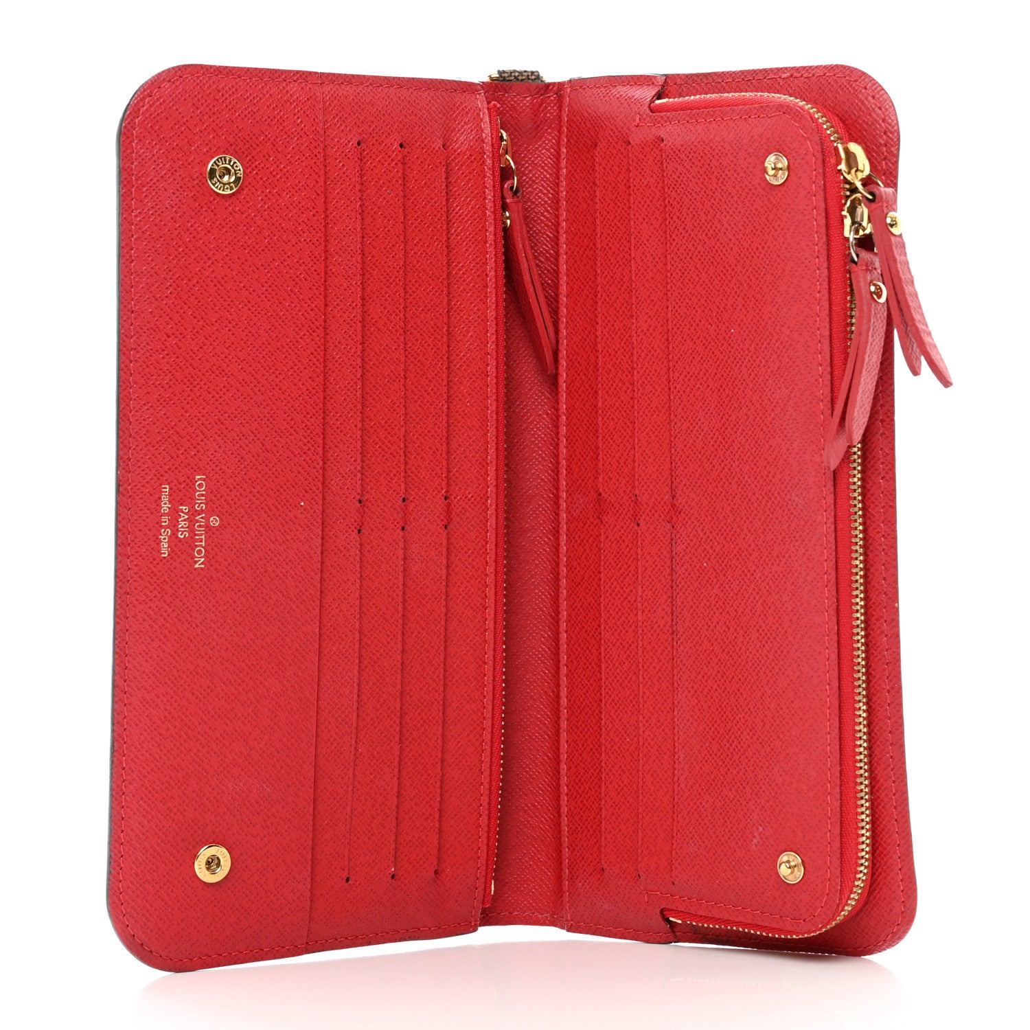 Louis Vuitton Damier Ebene Insolite Wallet Rouge 5 of 9