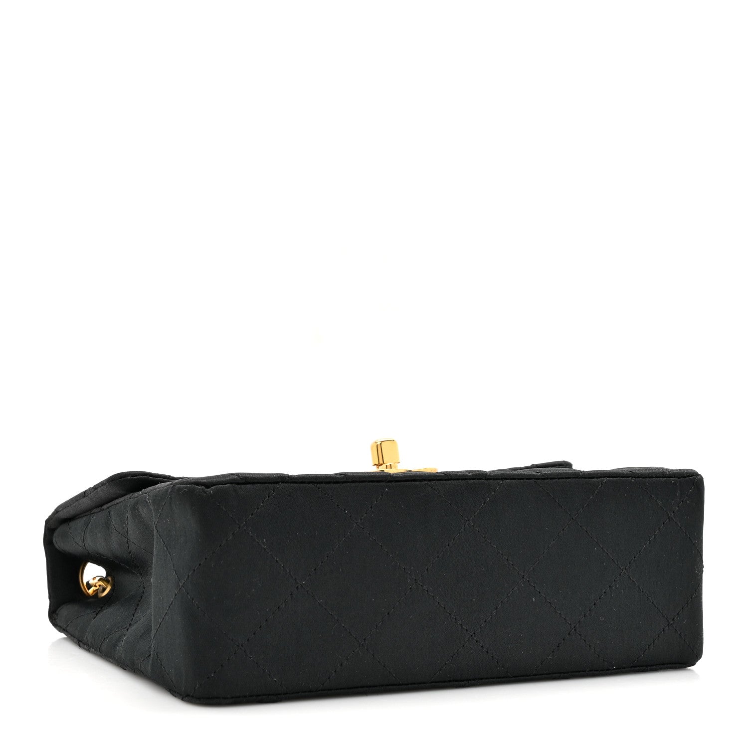 Chanel Satin Quilted Mini Square Flap Black 4 of 10