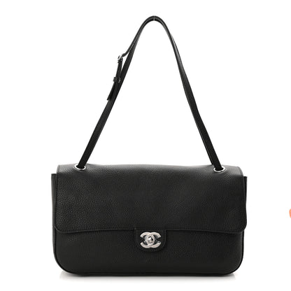 Chanel Grained Calfskin Souplissimo Maxi Flap Black 1 of 9
