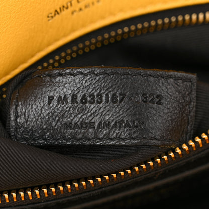 Saint Laurent Raffia Calfskin Monogram Medium Niki Chain Satchel Wheat 7 of 12