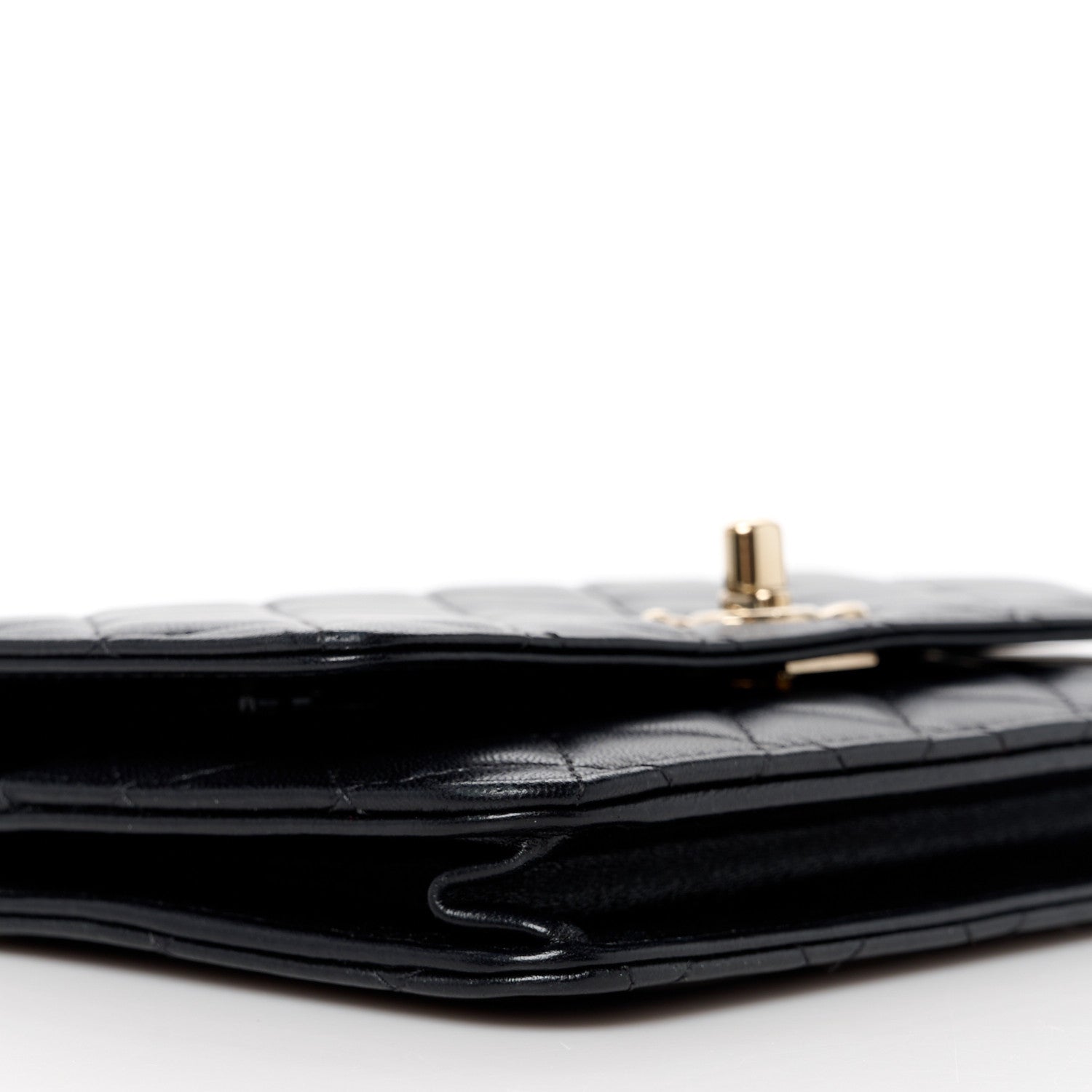 Chanel Lambskin Quilted Trendy CC Wallet On Chain WOC Black 11 of 13