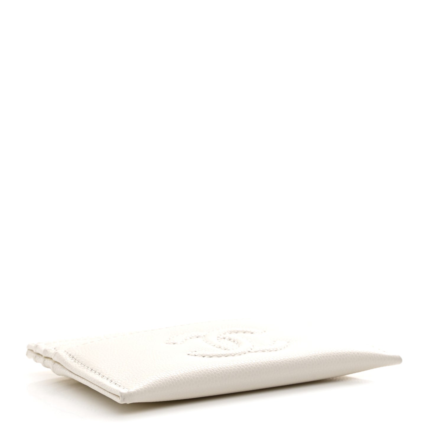 Caviar Quilted Timeless Multi Card Holder White