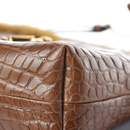 Burberry Alligator Mink Little Crush Bag Brown 14 of 15