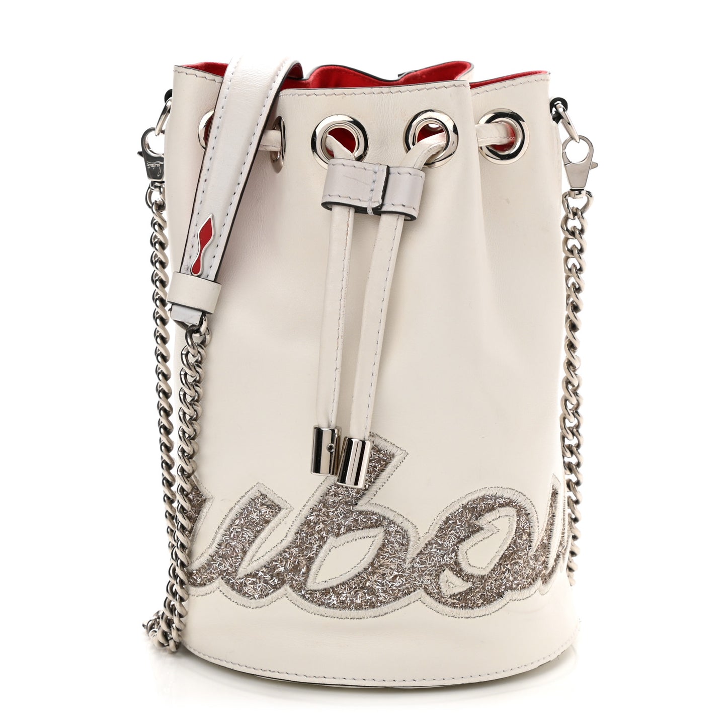 Calfskin Marie Jane Bucket White