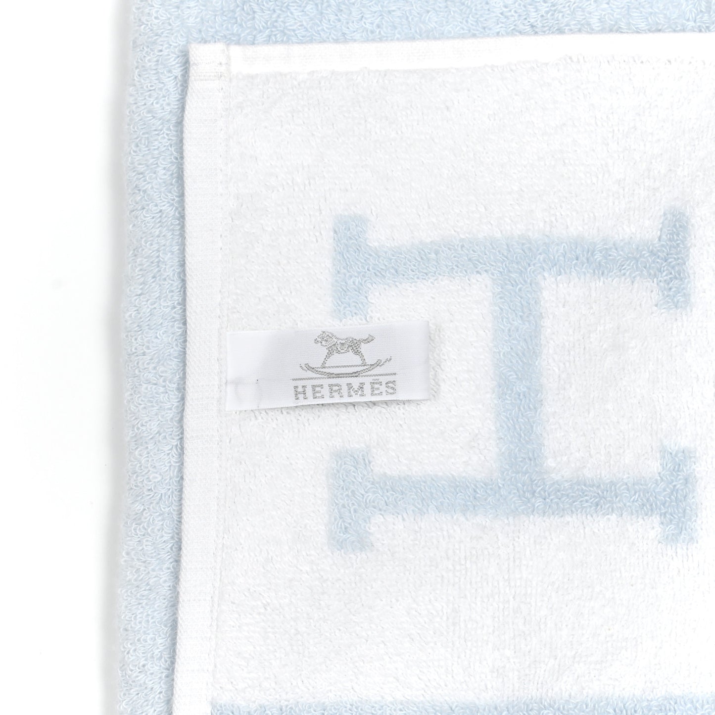 Cotton Avalon Baby Bath Towel Bleu Glacier