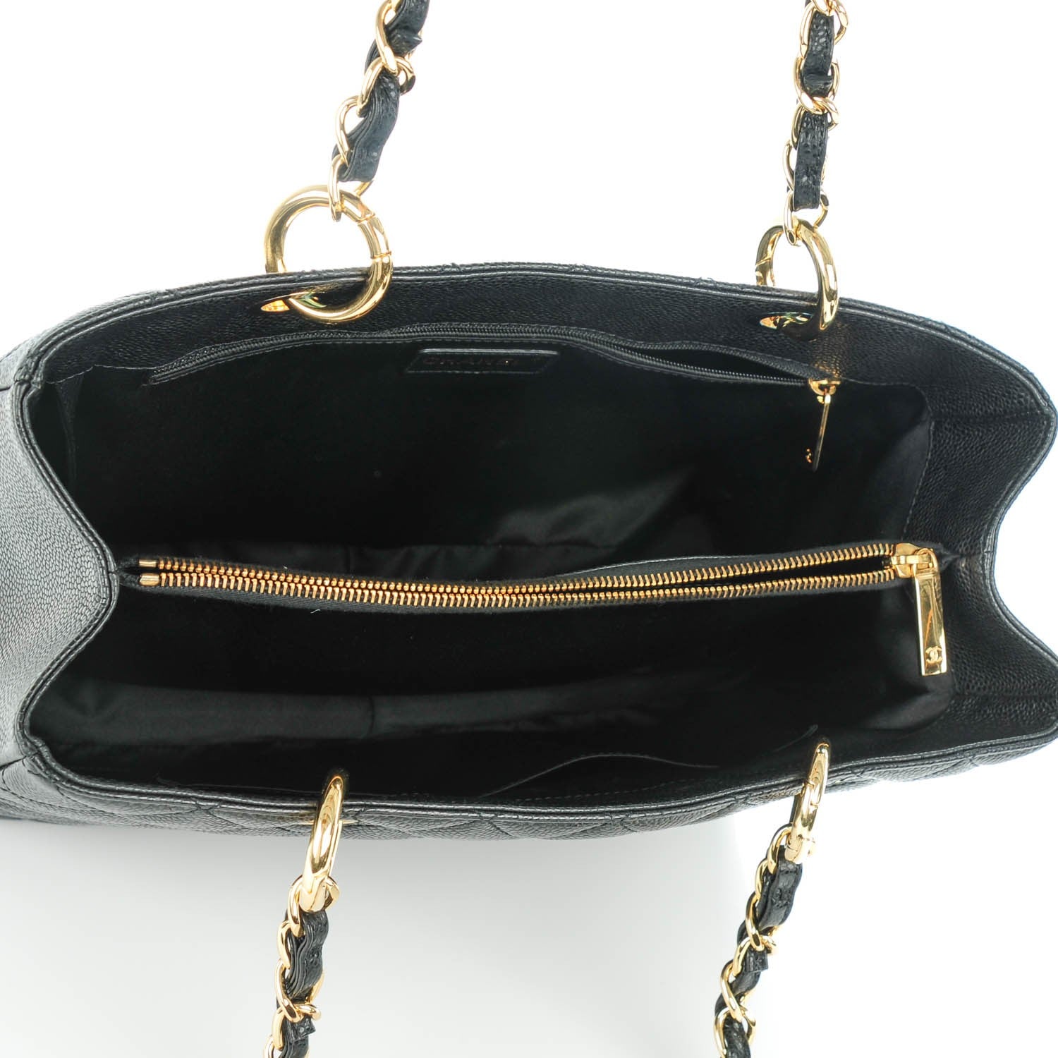 Chanel Caviar Quilted Grand Shopping Tote GST Black 5 of 7
