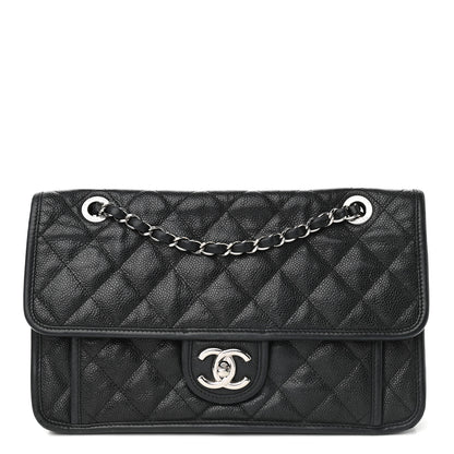 Chanel Caviar Quilted Medium French Riviera Flap Black 1 of 12
