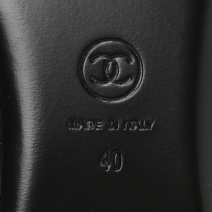 Chanel Lambskin Mary Jane Flats 40 Black 7 of 9