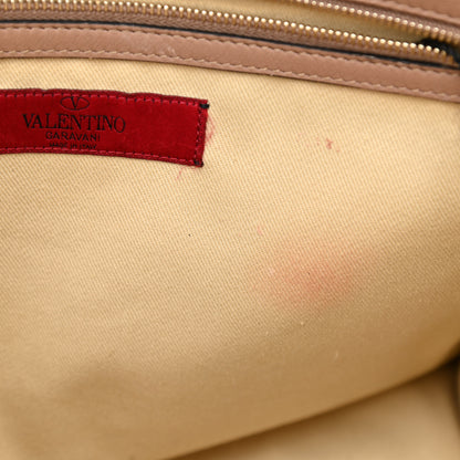 Valentino Garavani Vitello Rockstud Dome Shopper Alpaca 8 of 14
