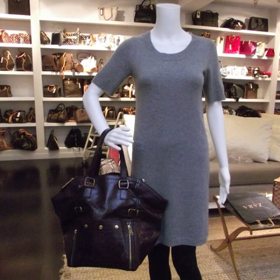 Patent Downtown Tote Purple