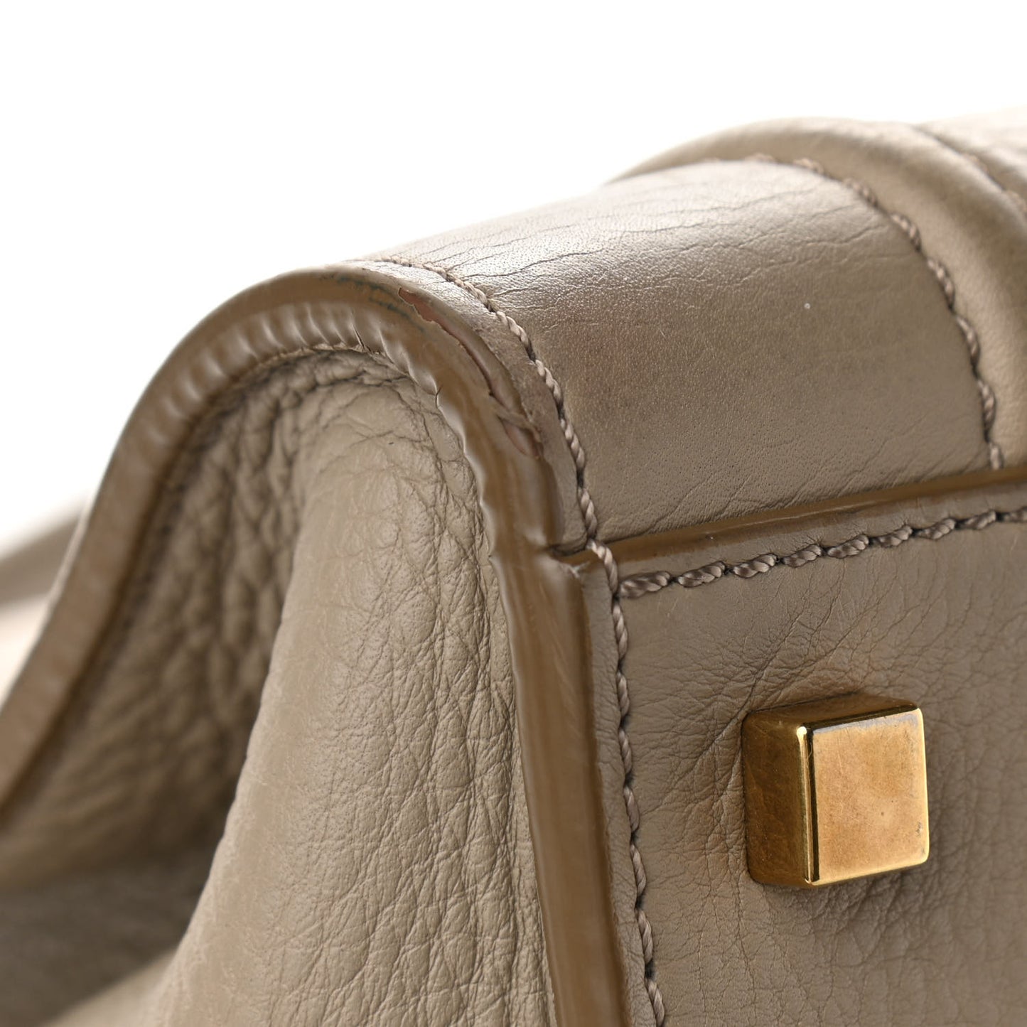 Supple Calfskin Medium Phantom Luggage Beige