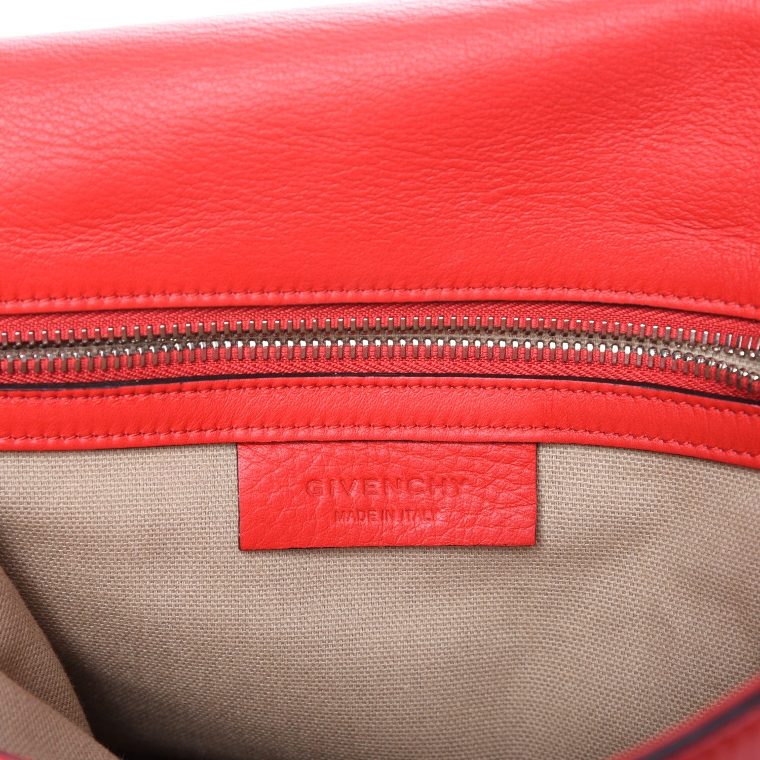 Givenchy Calfskin Small Pandora Pure Flap Bag Medium Red 7 of 8