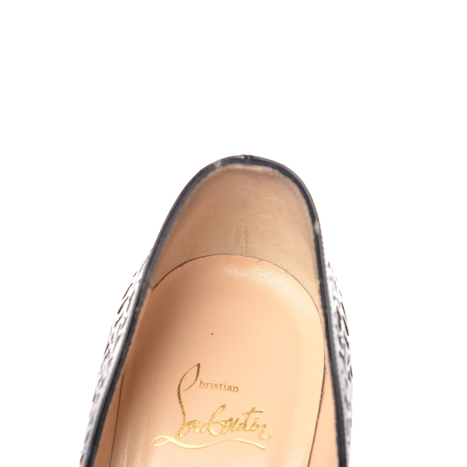 Christian Louboutin Patent Lace Glitter So Pretty 120 Pumps 39.5 Black 11 of 16