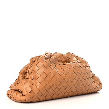 Bottega Veneta Nappa Maxi Intrecciato The Pouch Oversized Clutch Caramel 3 of 9