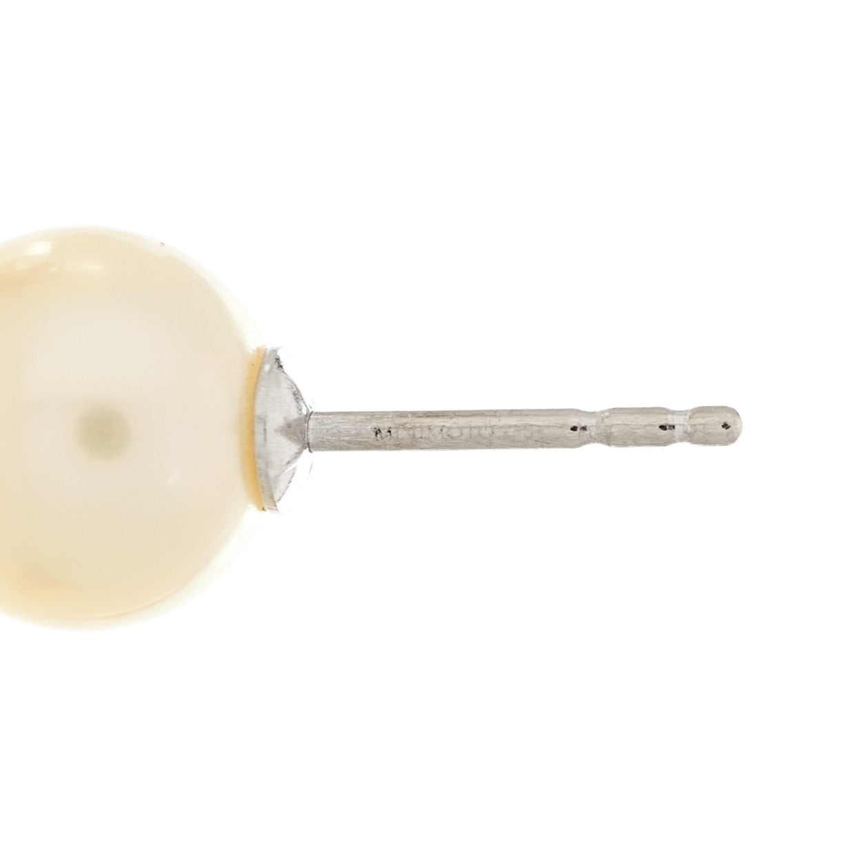 Mikimoto 18K White Gold Akoya Cultured Pearl 8-8.5mm Stud Earrings 4 of 4