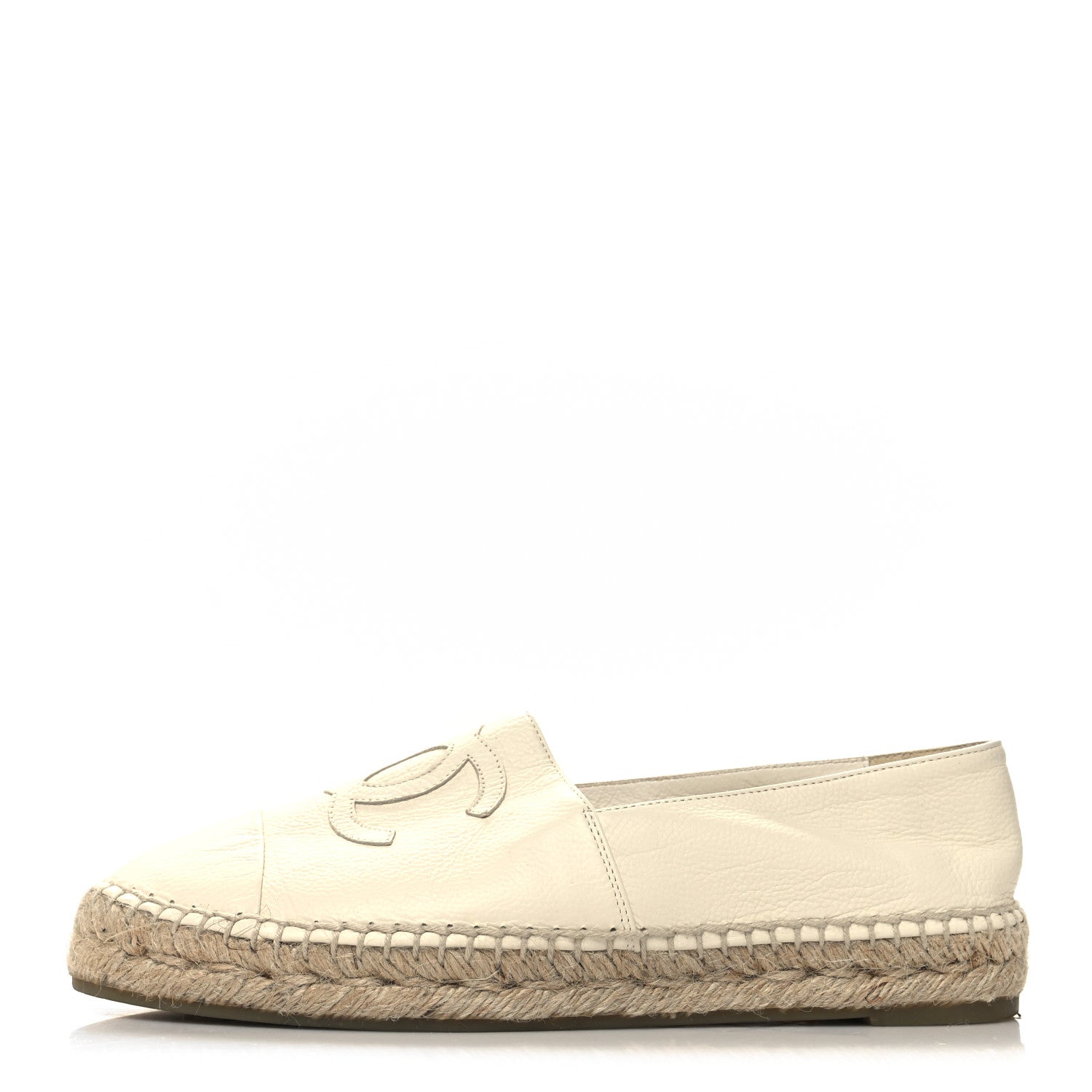 Chanel Lambskin CC Espadrilles 39 White 1 of 9