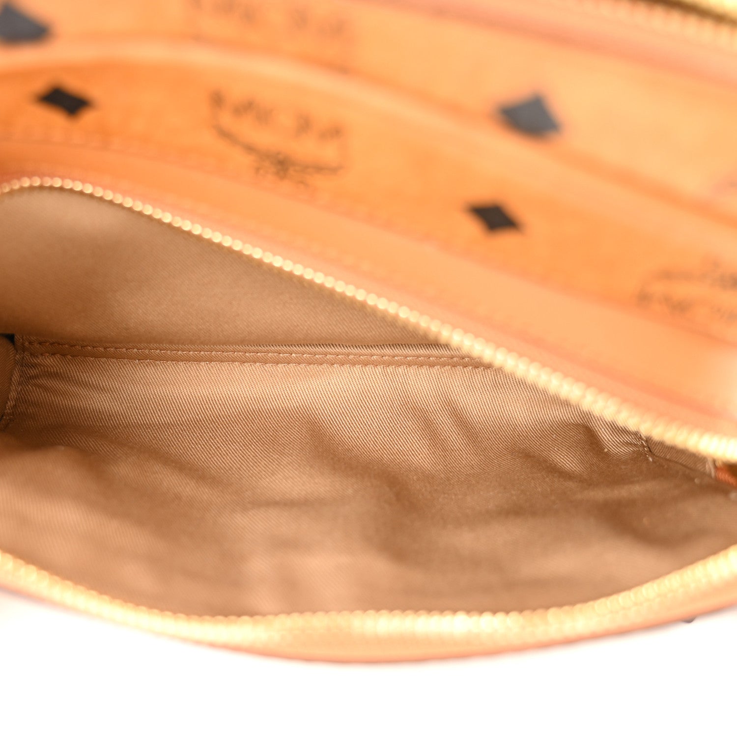 MCM Visetos Klassik Crossbody Bag Cognac 6 of 10