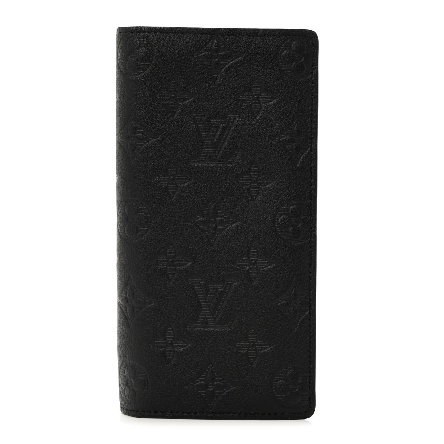 Calfskin Monogram Shadow Brazza Wallet Black