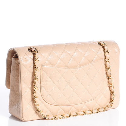 Chanel Caviar Quilted Medium Double Flap Beige Clair 3 of 8