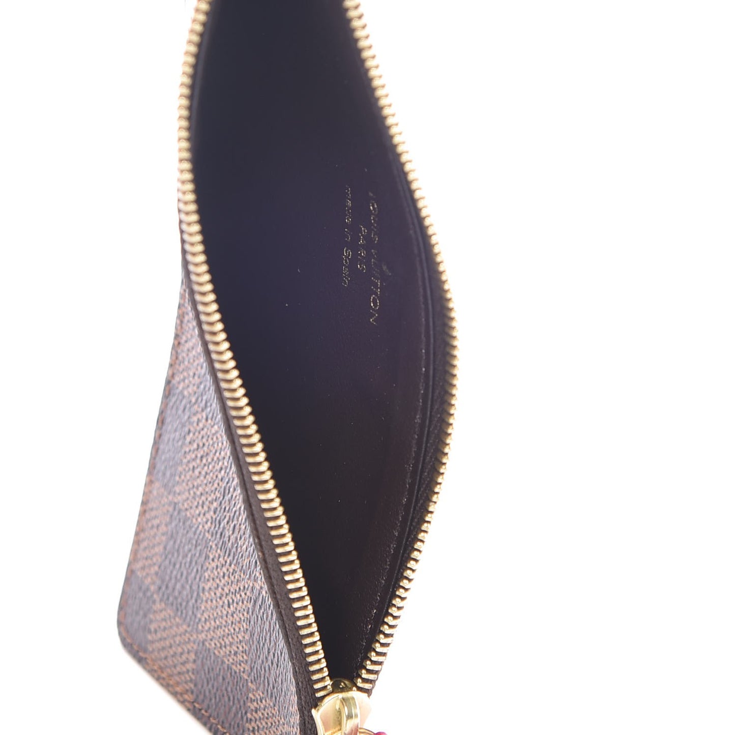 Damier Ebene Josephine Wallet Red