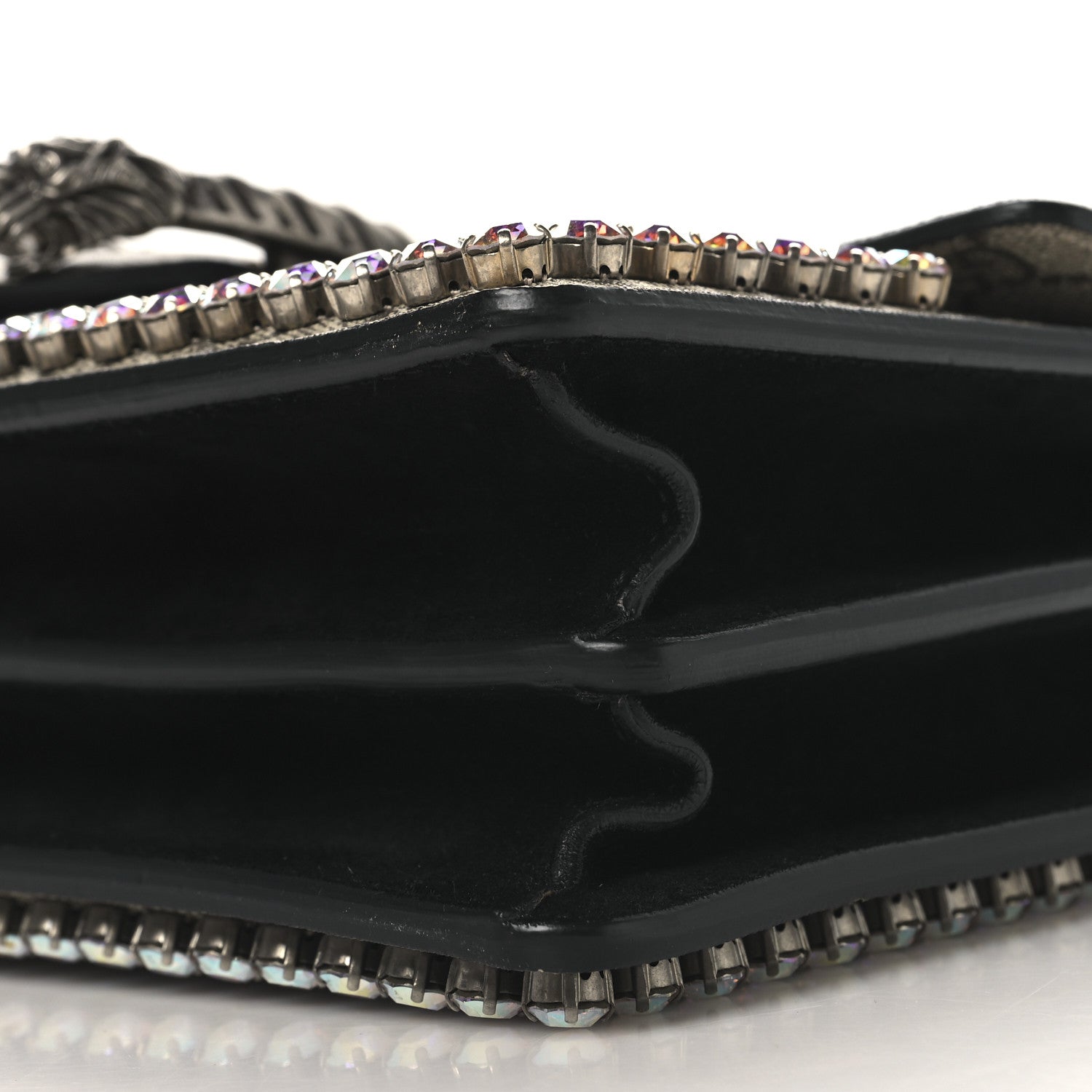 Gucci GG Supreme Monogram Crystal Small Dionysus Shoulder Bag Black 10 of 10