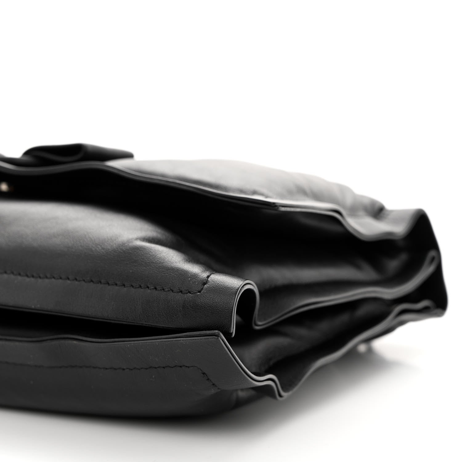 Salvatore Ferragamo Calfskin Small Viva Bow Shoulder Bag Black 10 of 10