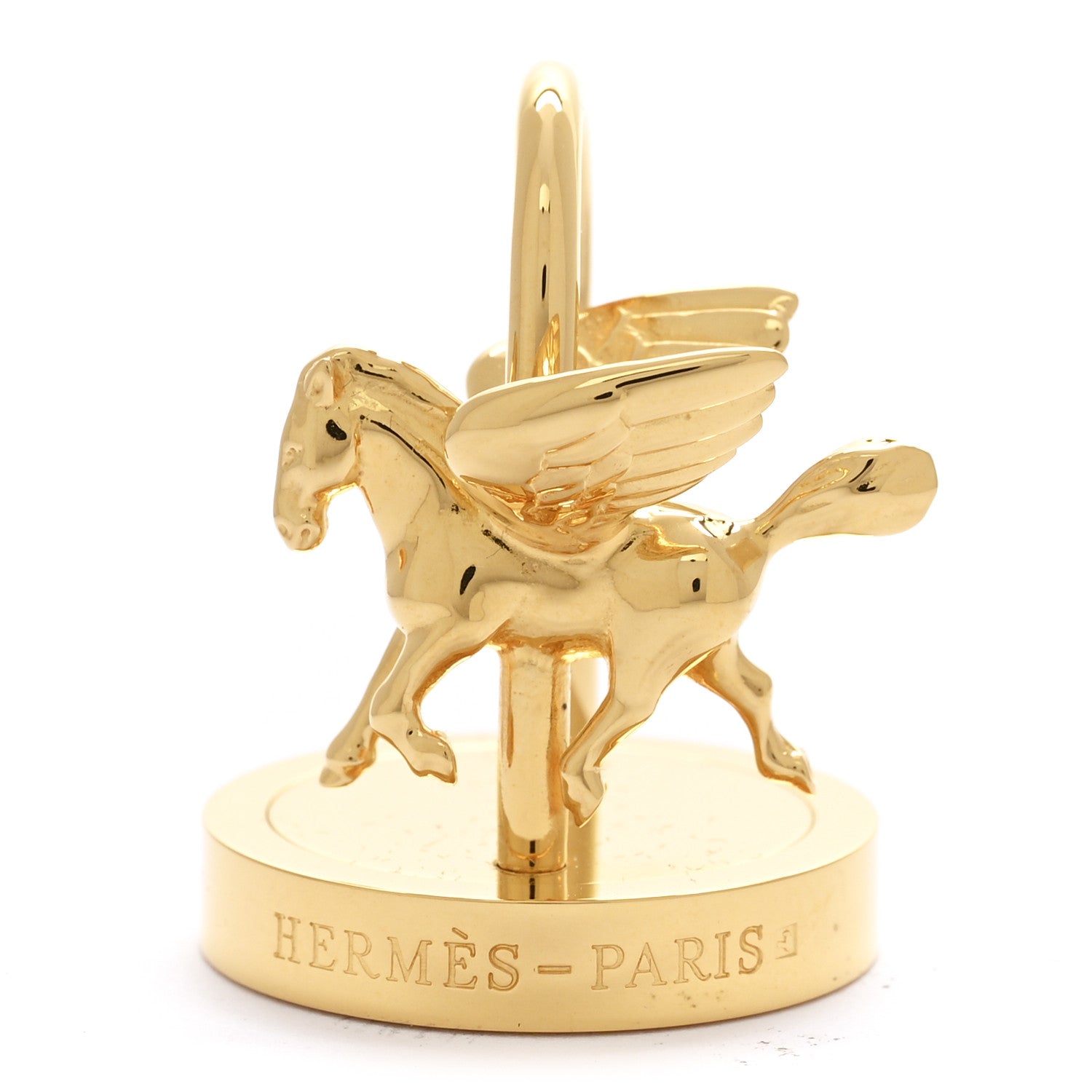 Hermes Permabrass Pegasus Merry-Go-Round Cadena Gold 1 of 4