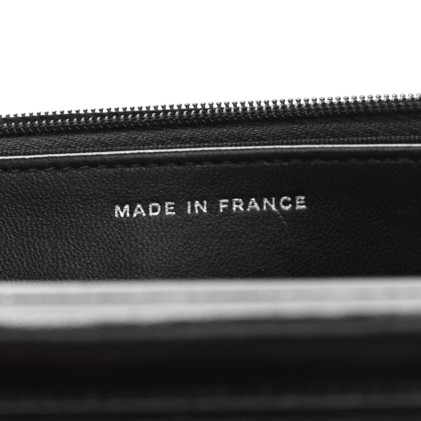 Lambskin Quilted Wallet On Chain WOC So Black