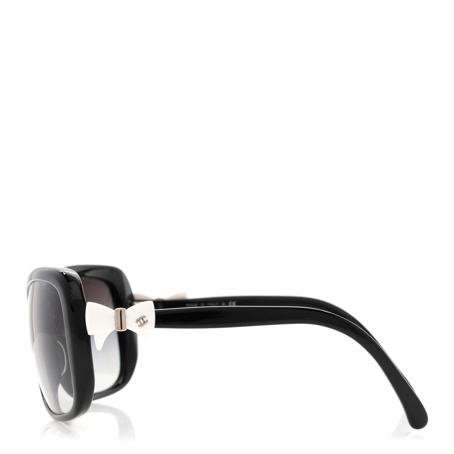 Chanel CC Bow Sunglasses 5171 Black White 1857850 – FASHIONPHILE