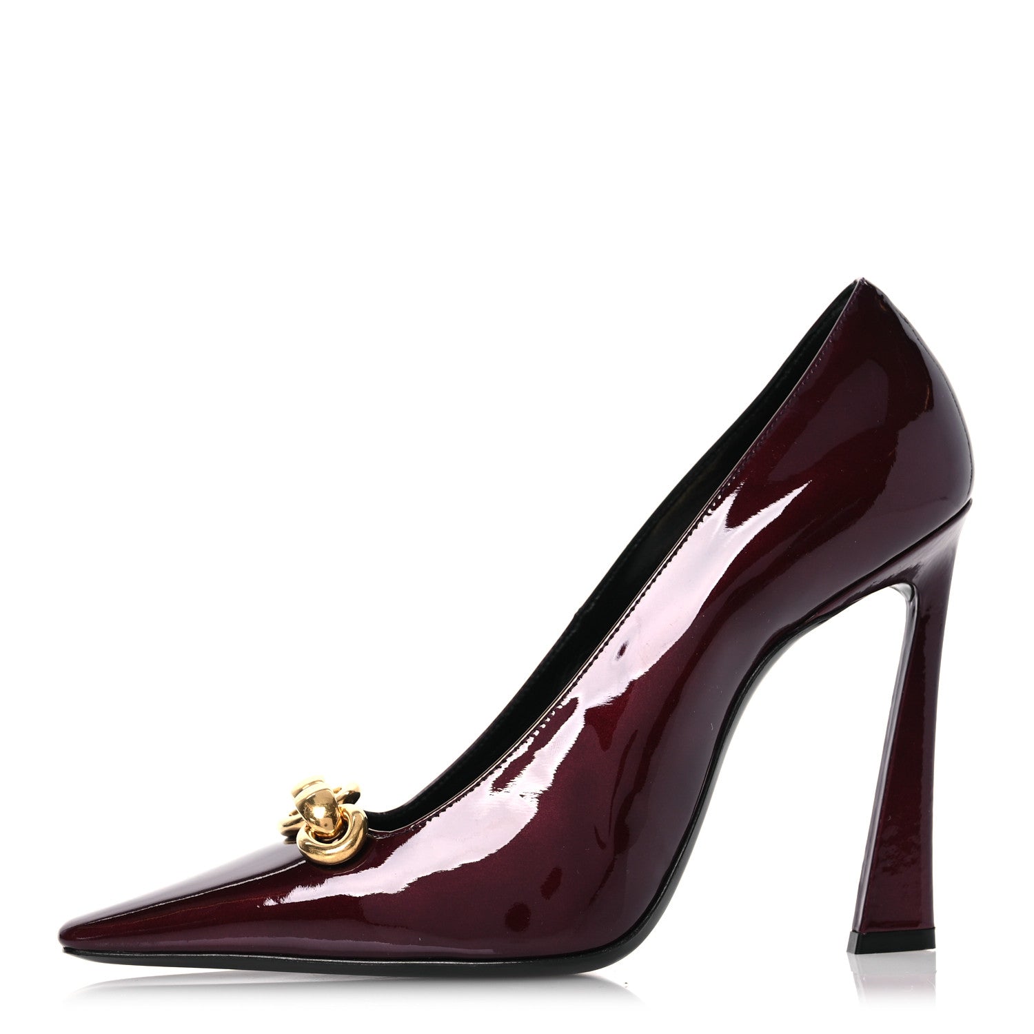 Saint Laurent Patent Severine Pumps 38 Deep Bordeaux 1 of 13