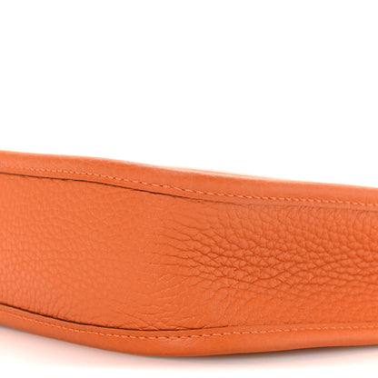 Hermes Taurillon Clemence Evelyne TPM Orange 10 of 10