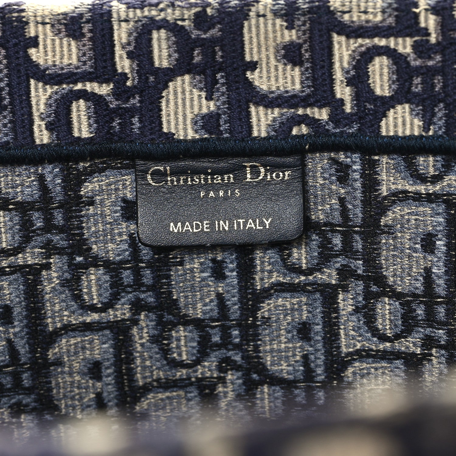 Christian Dior Oblique Large Book Tote Blue Multicolor 6 of 14