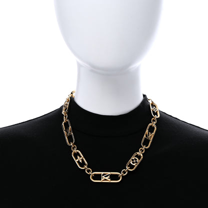 Louis Vuitton Metal My LV Chain Necklace Gold 2 of 7