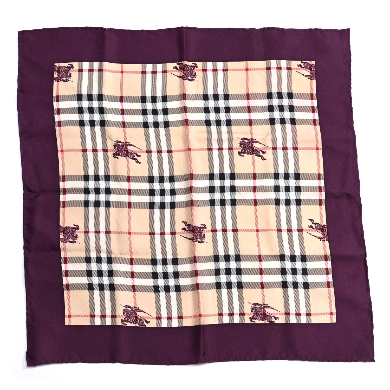 Burberry Silk Haymarket Check Square Scarf 1 of 3