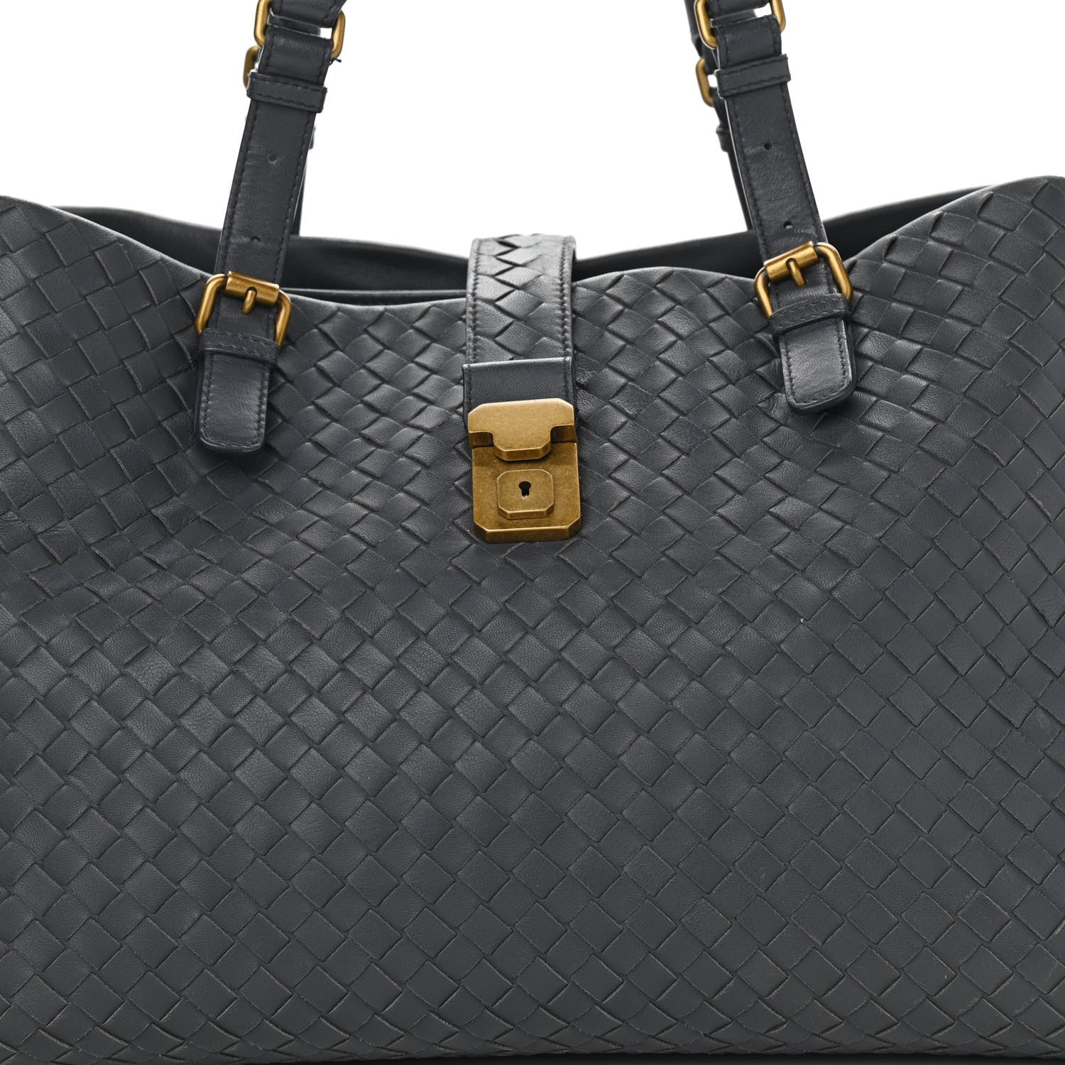 Bottega Veneta Nappa Intrecciato Medium Roma Tote Grey 9 of 14
