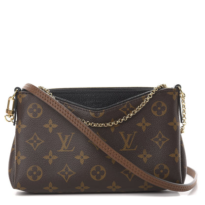 Louis Vuitton Monogram Pallas Clutch Black 1 of 11