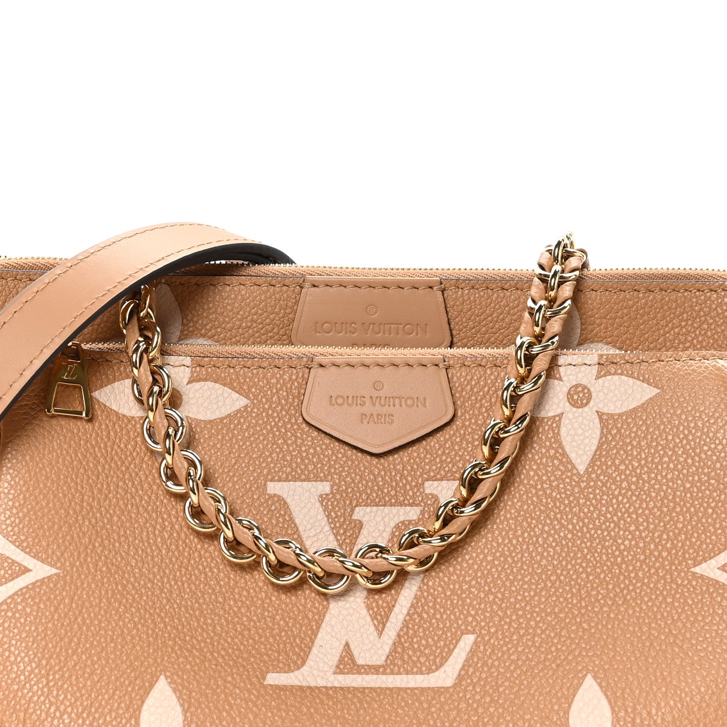 Louis Vuitton Empreinte Monogram Giant Multi Pochette Accessories Arizona Creme 8 of 11