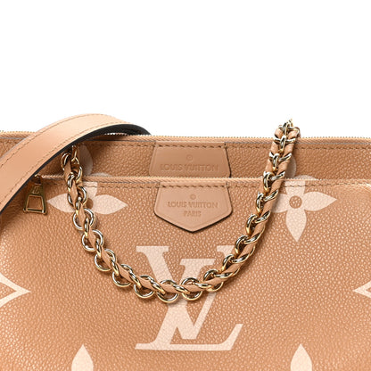 Louis Vuitton Empreinte Monogram Giant Multi Pochette Accessories Arizona Creme 8 of 11