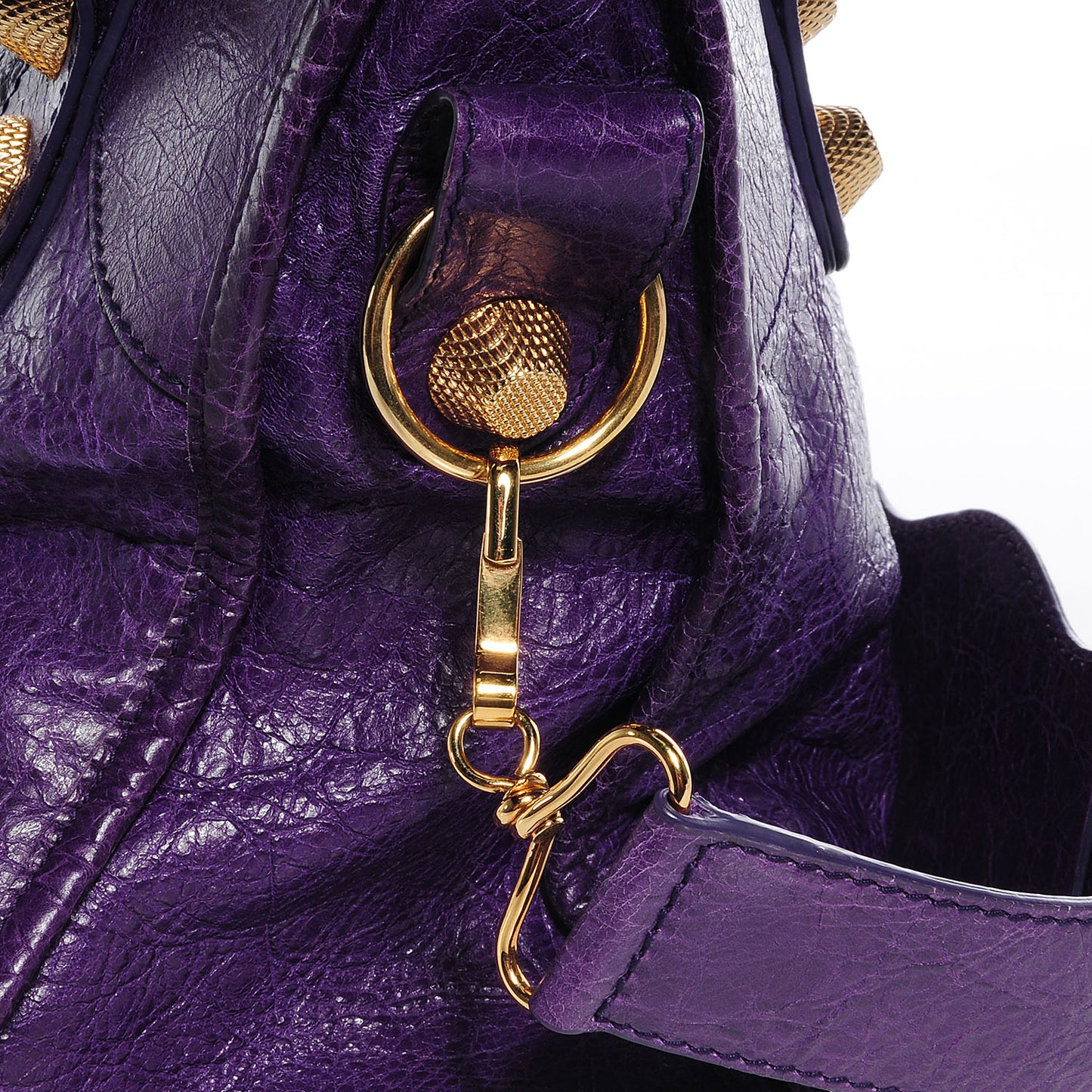 Agneau Giant 21 Gold Hardware City Dark Violet