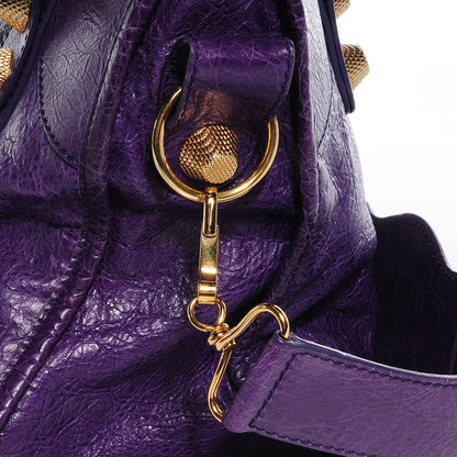 Balenciaga Agneau Giant 21 Gold Hardware City Dark Violet 14 of 14