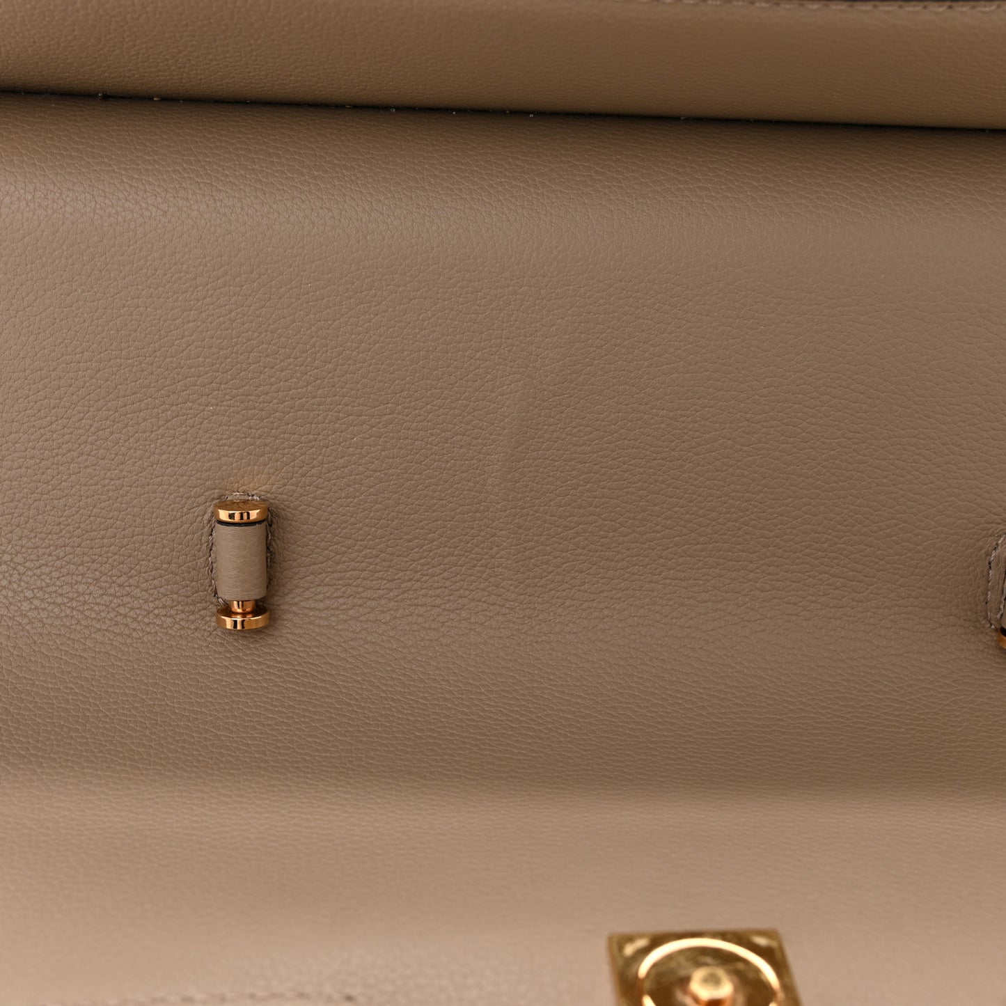 Grained Calfskin La Medusa Bag Taupe
