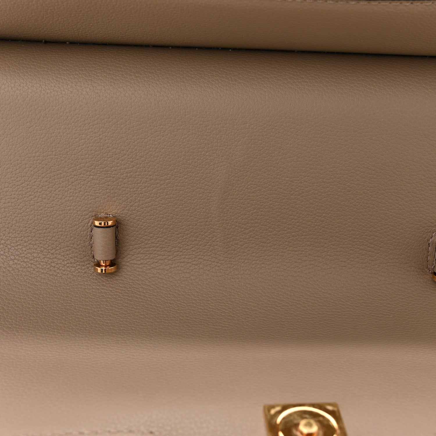 Versace Grained Calfskin La Medusa Bag Taupe 11 of 12