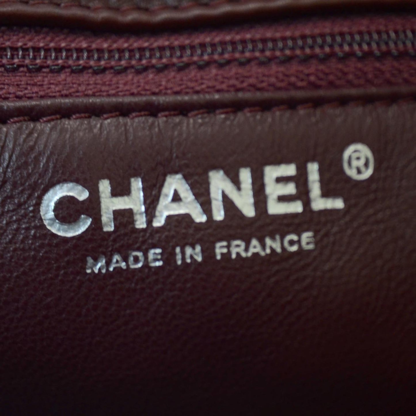 Aged Calfskin Reissue 2.55 Tote Bordeaux